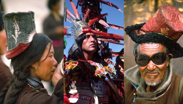 Ladakhi woman / Inti Rymi king, Peru / Ladakhi man
